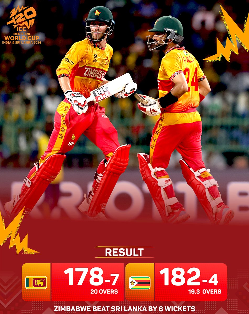 Clinical performance! We finish the group stages unbeaten! 🥳

Match Details 👉 t.ly/9Jhlx

#SLvZIM #T20WorldCup