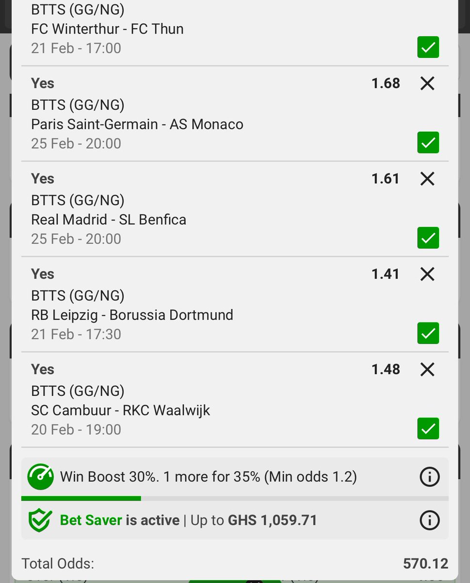Joy Is Coming. Long Shot  🚀🚀🚀
(Betway). Frm 20th🏆

✅BW3DC29BEB     20 ODDS

✅BW3DBEE0E2     100 ODDS 

✅BW3DC26372     570 ODDS

Congrats to you in advance 🥂. Repost 🔁❤️