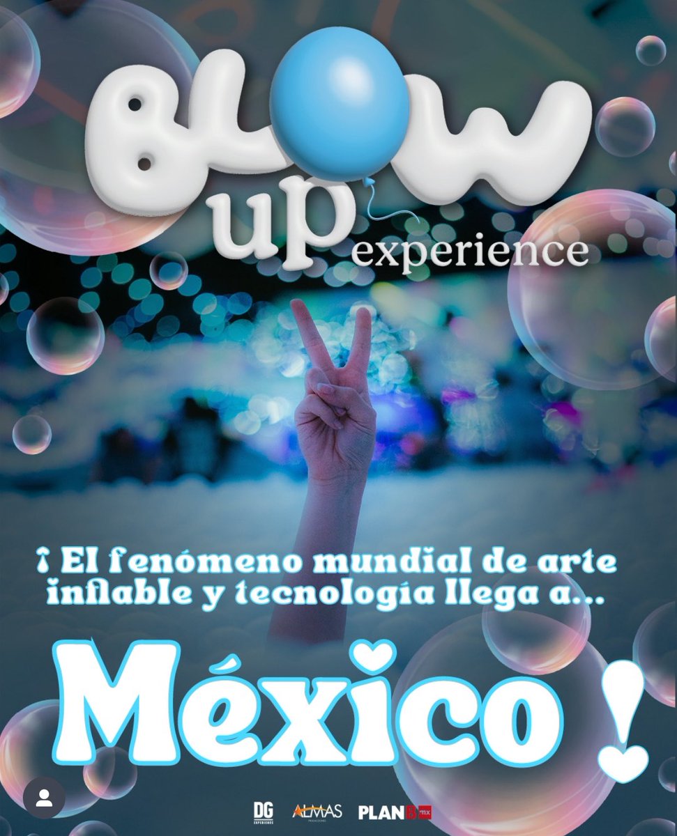 aesquinca's tweet photo. 🚨 BLOW UP EXPERIENCE llega a MUNET en la CDMX, ofreciendo una experiencia inmersiva y multisensorial, combinando iluminación y arte inflable, y con la implementación de las tecnologías más avanzadas de proyección y realidad virtual 🎈⚛️
No se la pueden perder, boletos aquí 🎫👉🏻 https://t.co/2LjCd3ctDJ
¡Y escuchen el único 📻 #CaminitoALaEscuela, el de @alfa913fm #DondeTodoNace para saber cómo pueden ganarlos! #BlowUpMexico
