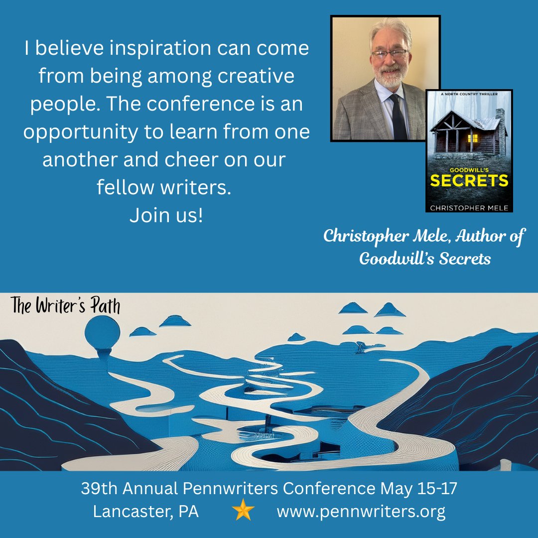 Pennwriters's tweet photo. Conference workshop presenter Christopher Mele shares what he loves about the Pennwriters Conference. Join us for the 30th Annual Pennwriters Conference. https://t.co/lzAMYwcELm
https://t.co/D4ZvD1GTDT
#writingcommunity #writingconference #writingclass #writingcourse https://t.co/t5saxZXFgj