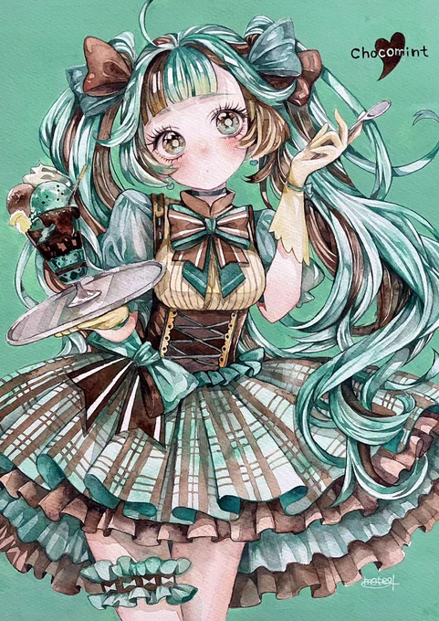 #チョコミントの日 なんとーー!!チョコミントの日とな!! ギリギリセーフ?!チョコミント食べたい