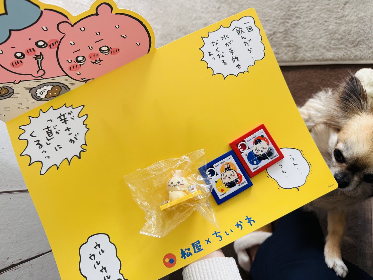 Pupuludawan's tweet photo. ちいかわ松屋コラボ☆
一発でヤハげっと♪
今月の運使い切った🐶✨ https://t.co/l81iLUEDi4