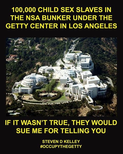 Epstein's island is nothing compared to the Getty museum. Children are sent here in containers that are labelled as "Live Art". It contains 12+ levels under the surface.

Advanced technology not open to the public, Child trafficking, Satanic ritual abuse, Nazi Psychics, + more..