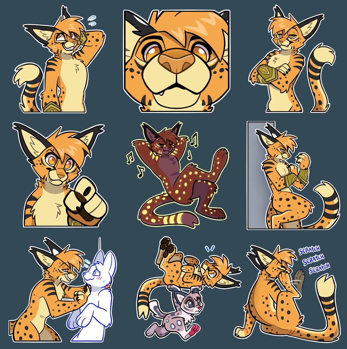 Telegram Stickers for <a href="/Chirppawa/">Champpawa</a>! 🧡