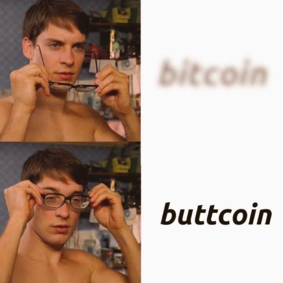 DexterCipher's tweet image. don’t know who made this but I love it.
$Buttcoin