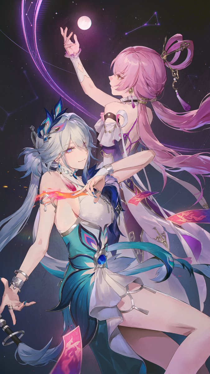 「符玄、昔みたいに力を合わせましょう。」
Bango さん、素敵な作品に感謝じゃ！
#崩壊スターレイル
#爻光