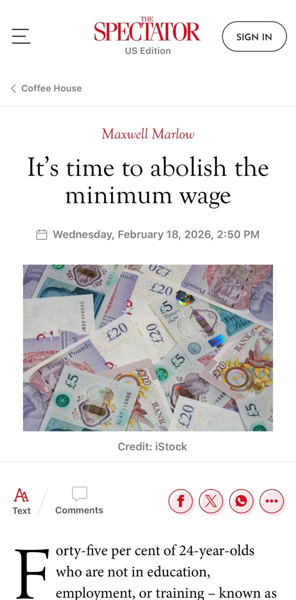 "Es hora de eliminar el salario mínimo"