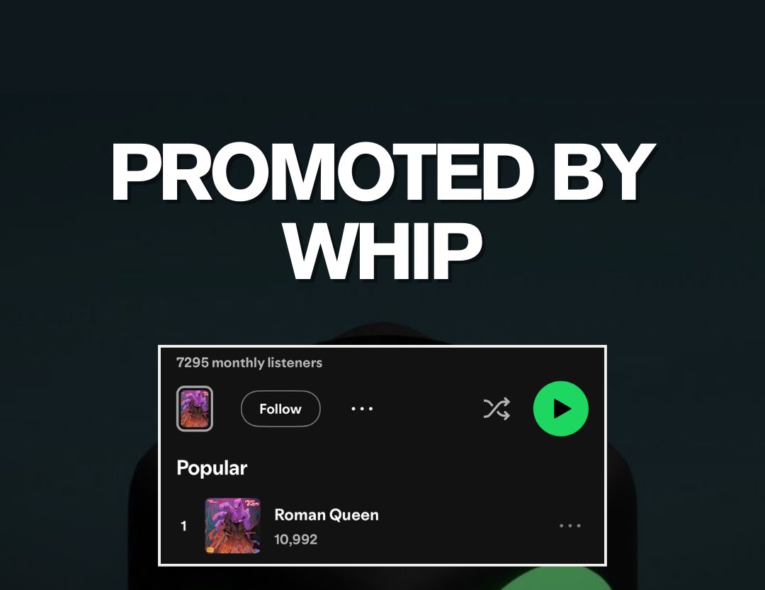 Artistes : 

Here is how to get over 10K ORGANIC STREAMS on SPOTIFY without PLAYLISTING 

Open thread⬇️