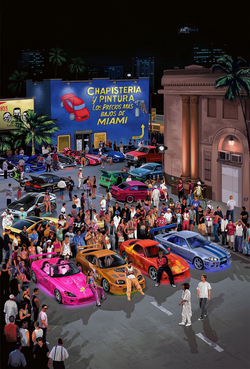 MoonIslandArts's tweet photo. A fourth appeared.
Brian.
2 Fast… 2 Furious…

“A Night in Miami 2003” by mr. Melville.

Limited edition of 200 pieces, hand-numbered and printed one by one.

The drop goes live within 24h on
https://t.co/CXmo325b4E Subscribe to get notified. #2fast2furious #fastandfurious https://t.co/snYvuKl9W1
