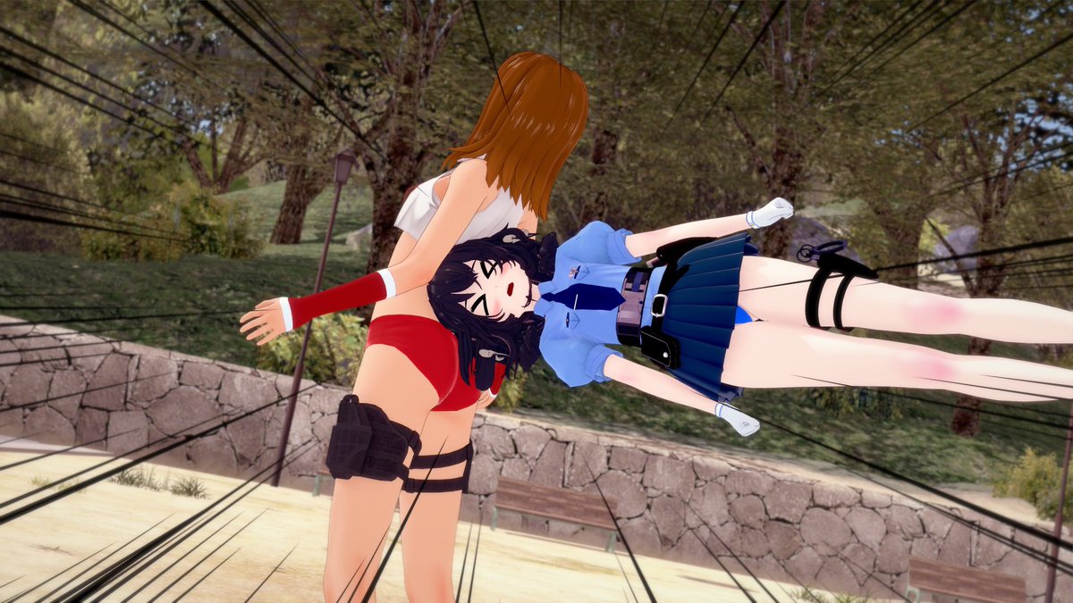 Usually this sort of thing would be fine for an HP Unit, but Char does not have the luxury of not having to feel pain when being used as a projectile. (2/3)