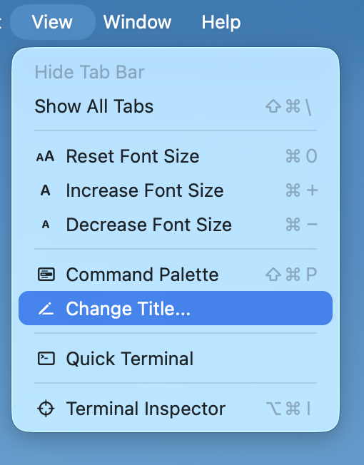 Pro tip, if your terminal supports renaming tabs like Ghostty does, it's a really powerful way to organize yourself while working with CLIs. 

I can now come back to my machine even after a week away and actually remember what the heck I was doing in each tab and group.