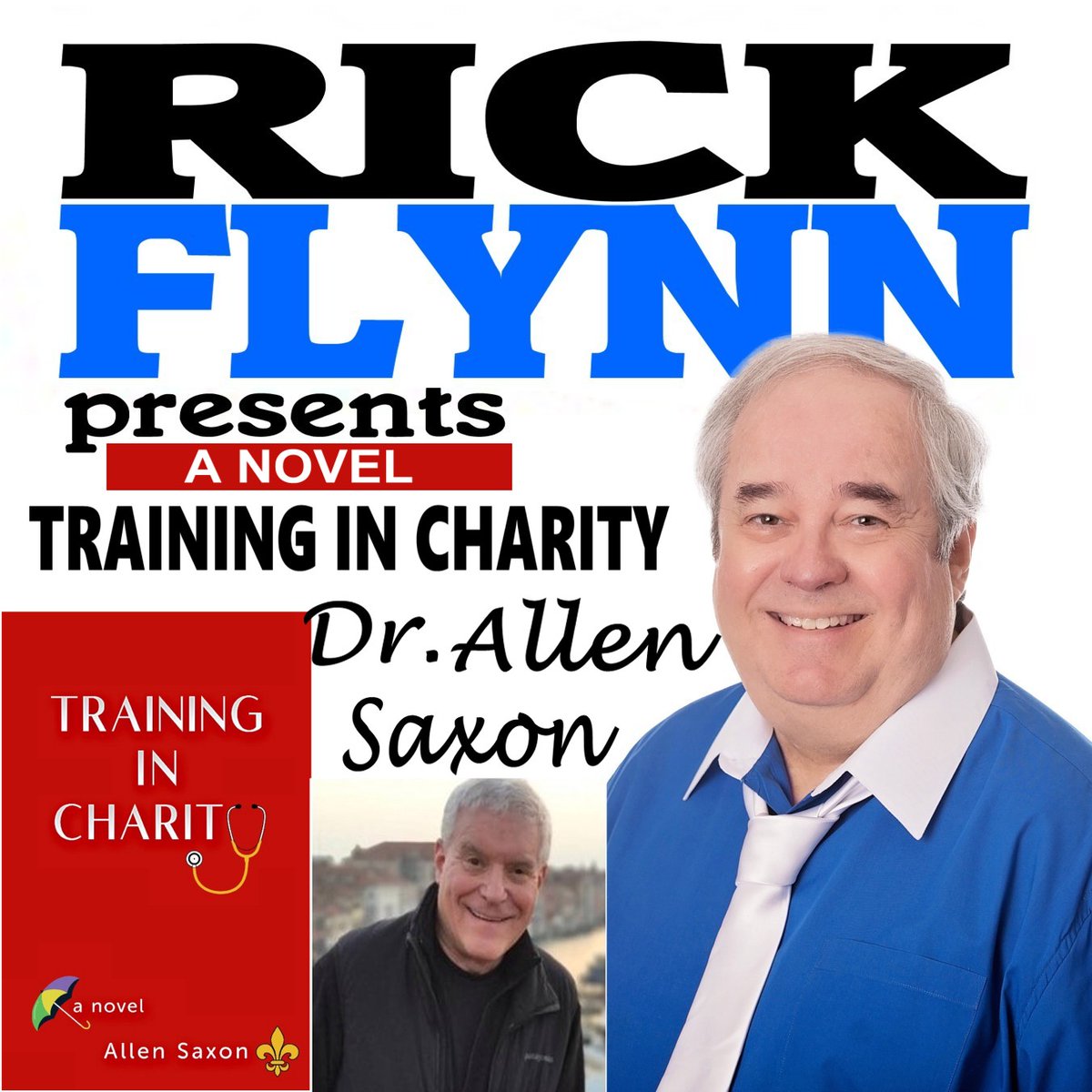 "It deals with the transformative experience of medical students when they go from an academic classroom to taking care of real people." Listen to Dr. Allen Saxon discussing his novel, TRAINING IN CHARITY, on Rick Flynn Presents: bit.ly/470TBwL <a href="/xmaslakepress/">Christmas Lake Creative</a>