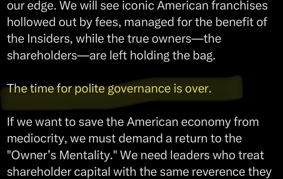 Maybe this wasn’t as clear to everyone as it was to me: Ryan Cohen and $GME are about to launch the biggest activist campaign the capital markets have seen this century. There might be resistance but it doesn’t matter, he’s not asking for permission. Buckle up.
