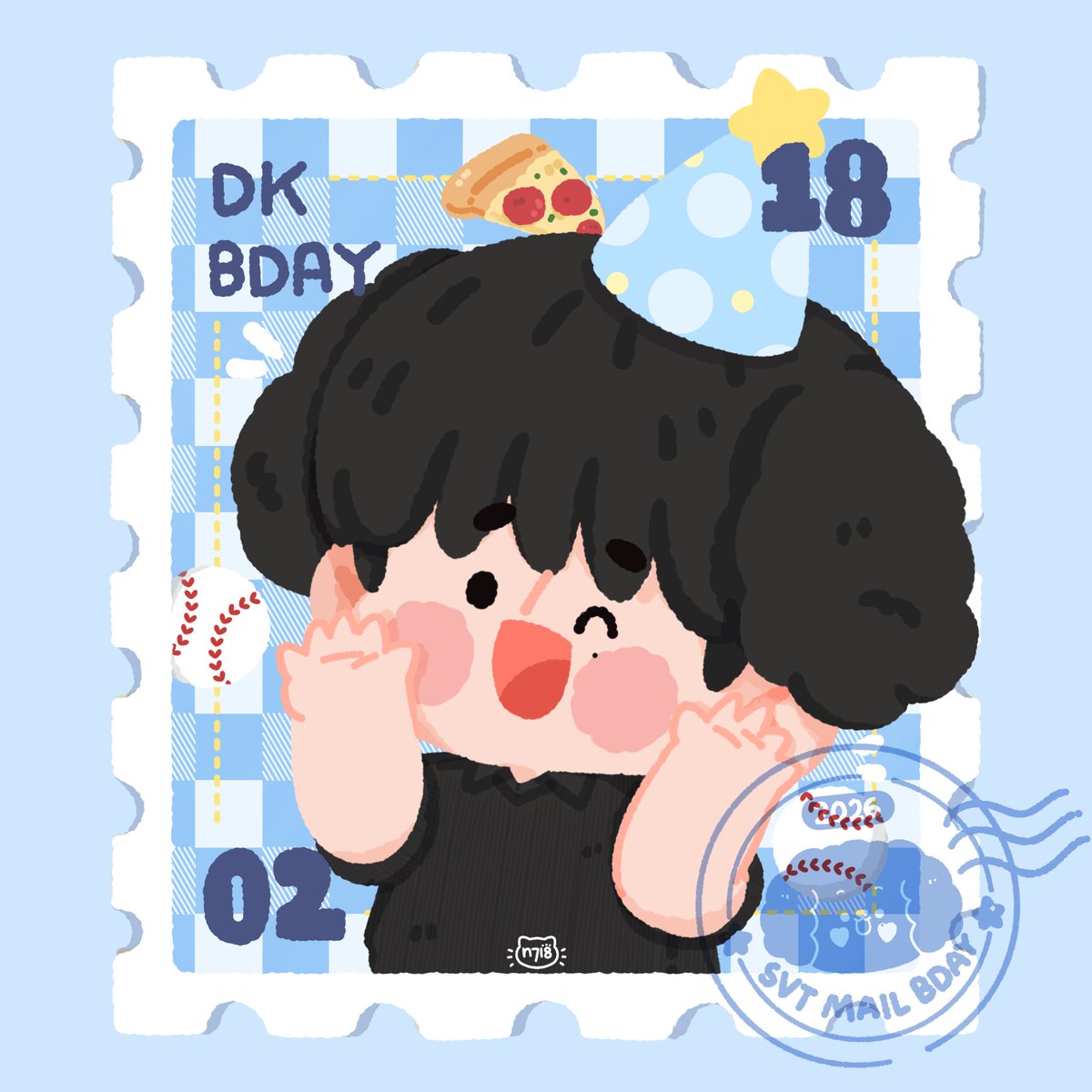 💌 : It’s DK’s day~ 🍰🍕💙

#백한번째의_생일까지_그때도_도겸이와
#OurRockstarDKday
#Happy_DK_Day #DK #도겸