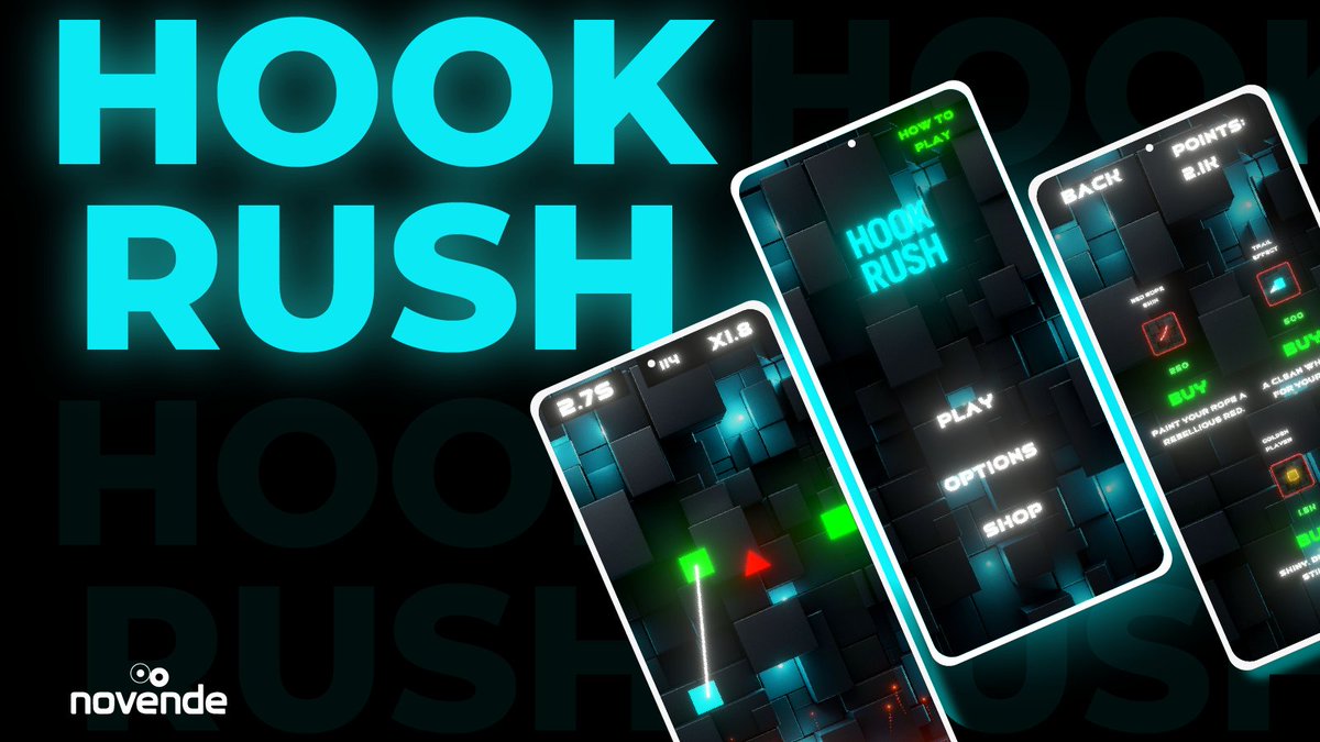 novendegames's tweet photo. HOOK RUSH ⚡
Reflex. Precision. Survival.
Neon arcade mobile game built for speed addicts.
Are you quick enough? 🎮🔥

#IndieGame #MobileGaming #GameDev #HookRush https://t.co/aj2zlOST8H