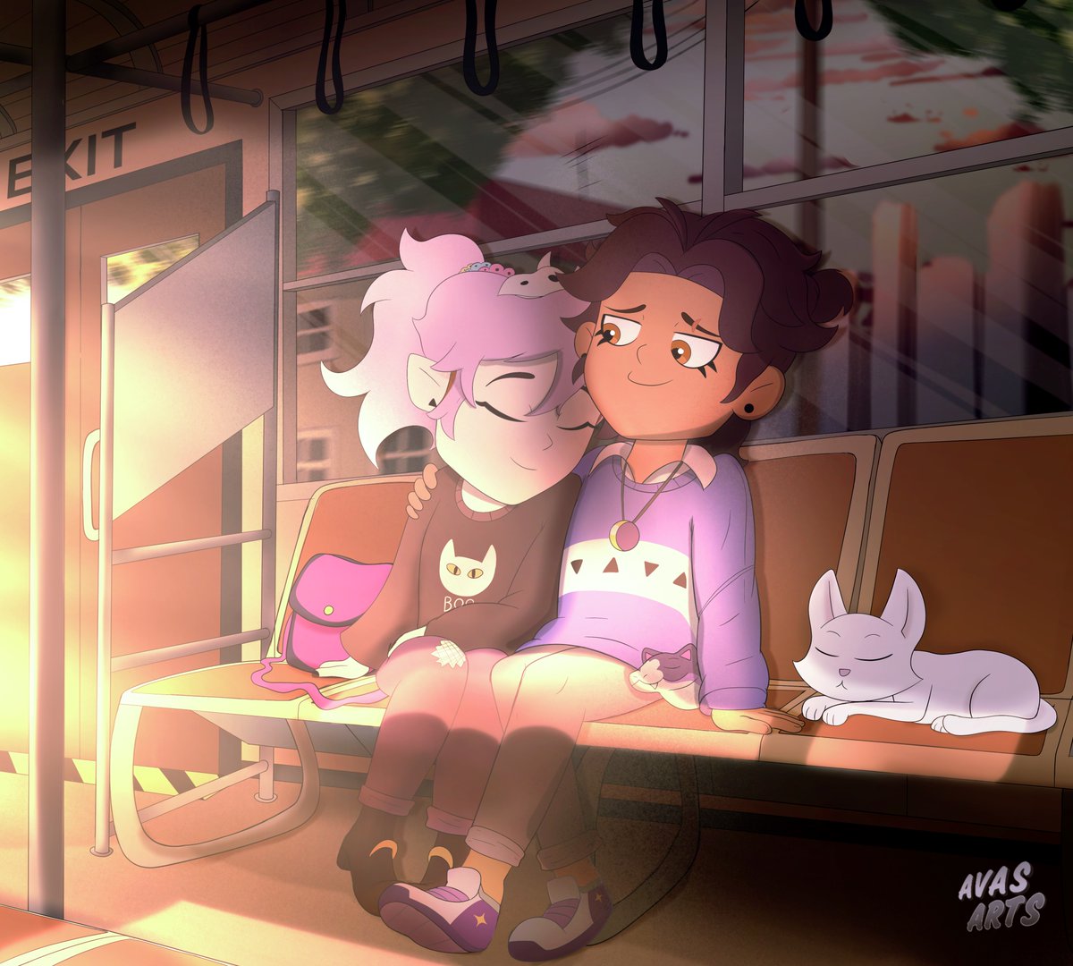 ArtsAvas's tweet photo. Lumity Subway Ride

#toh #TheOwlHouse #LuzNoceda #AmityBlight #Lumity #fanart #cartoonart #shipping https://t.co/0qJqiByDo3