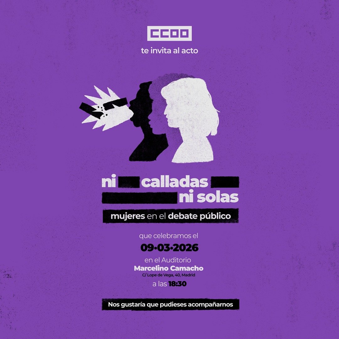 Las mujeres comunicadoras se plantan ante la extrema derecha. 🚫🗣️

No te pierdas los detalles del acto "Ni calladas ni solas" de @ccoo. Porque el silencio no es una opción cuando se trata de derechos y democracia.

Es vital proteger un periodismo libre de acoso y odio. 📰