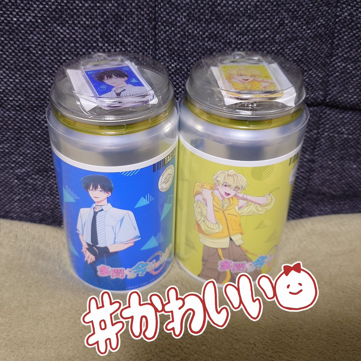 多聞くん今どっち！？のラベル缶ジュース買ってきた😳 桜利くんと