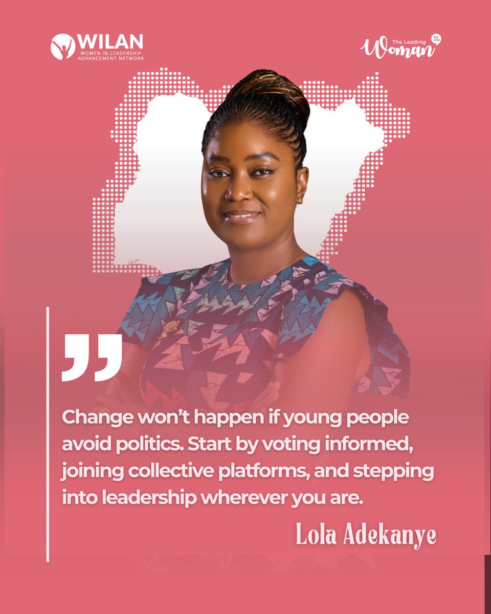 Progress doesn’t come from sitting on the sidelines. When younger voices disengage, decisions still get made, just without their values, needs, or future in mind. Real momentum starts when participation replaces apathy.

#TheLeadingWomanShow #TLWS4 #THENIGERIAWEWANT