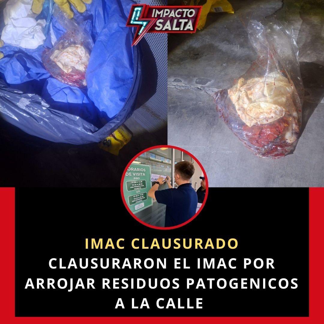 impactosalta's tweet photo. ❌CLAUSURARON EL IMAC https://t.co/tfcnAk08J7