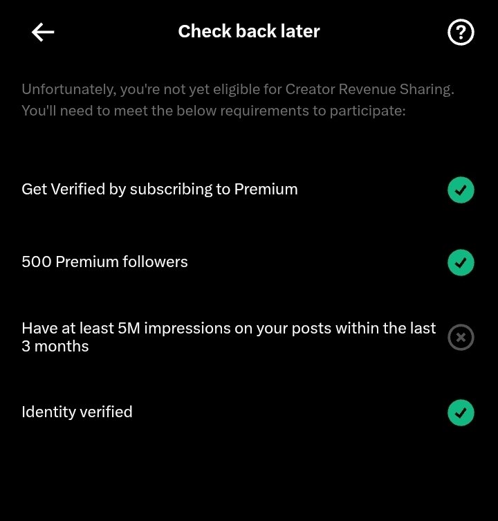 Day 2 on Premium 
-500 verified followers  (Done )
Thanks 😊 everyone for your help  God will bless you all. 

Still following back 
Please engage 
Comments and repost 🙏