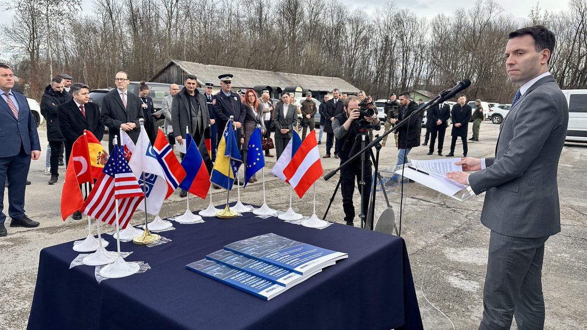 OSCEBiH's tweet photo. .@OSCEBiH joined partners in Zalužani to inaugurate the Verification Centre for Deactivated Firearms, delivered through #OSCEBiH SALW Project addressing security and safety risks of illegal possession, misuse, and trafficking of small arms and light weapons. The Centre strengthens the country’s capacity to curb illicit weapon use, advance arms-control commitments, and align with international standards, representing a tangible investment in long-term security, stability, and the rule of law.
#SALW #Security #StrongerTogether