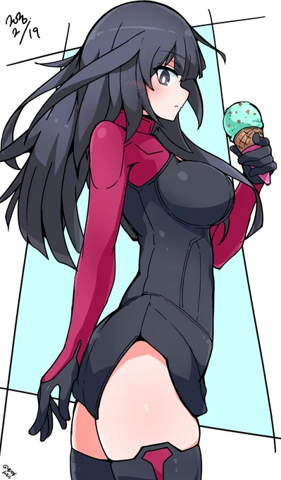 楓さんの叢雲スーツ姿がとても好きである( 'ω') #吾妻楓生誕祭 #アリスギアお絵かき