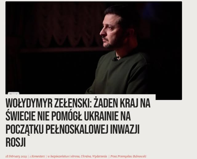 Zełenski mówi, że nikt nie pomagał #Ukraina na początku wojny.
 Niewdzięczna świnia #Zełenski zapomniał, że w pierwsze dni wojny Polacy przyjęli miliony Ukraińców do swoich domów i pomagali im przez wiele dni.
 A <a href="/OficjalnyJK/">Jarosław Kaczyński</a> #Kaczynski oddał Ukrainie setki miliardów bezzwrotnie,