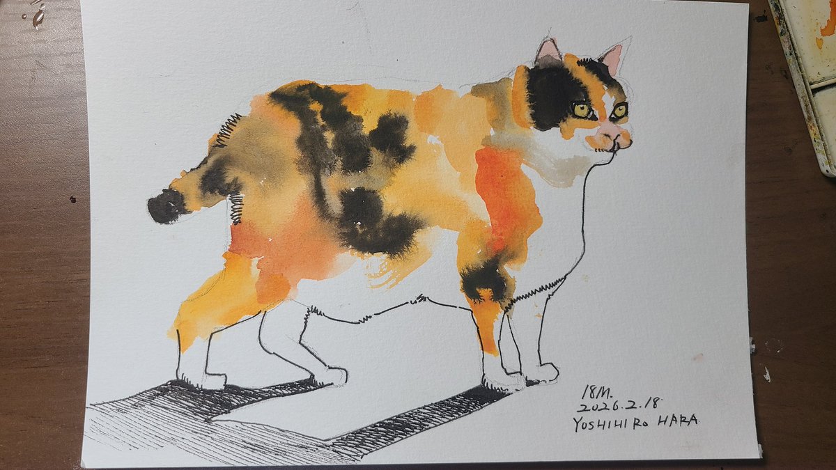 メインの絵とは、別に
20分程度で描く練習を
寝る前にしています。