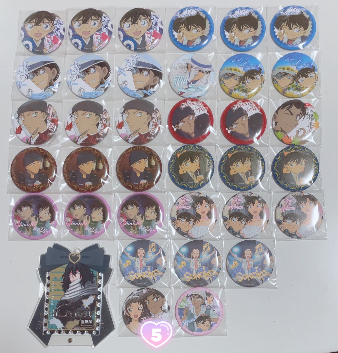 交換・譲渡】名探偵コナン SEGA 缶バッジ 【譲】画像参照 【求】定価+