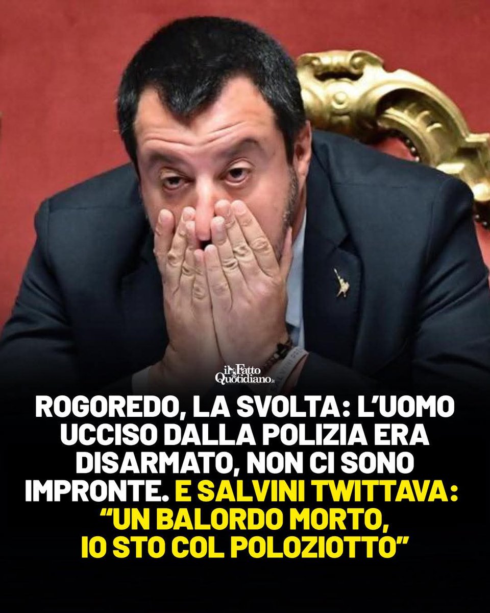 Questa Ve la dovete leggere tutta. 
Massa di coglioni che andate dietro alle cazzate di Salvini e questo governo di farabutti. 

"Vi ricordate la storia del poliziotto che ha sparato a un ragazzo durante un presunto controllo antidroga nel boschetto di Rogoredo, a Milano? Un