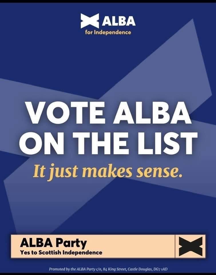HectorMac_Alba's tweet photo. The Snp don’t have a plan for there “both votes snp” strategy to succeed in the Highlands &amp; Islands
The Greens spent the last parliament trying to destroy the Highlands &amp; Islands
It has to be The Alba Party on the regional list in May https://t.co/8S1TPVwsn8
