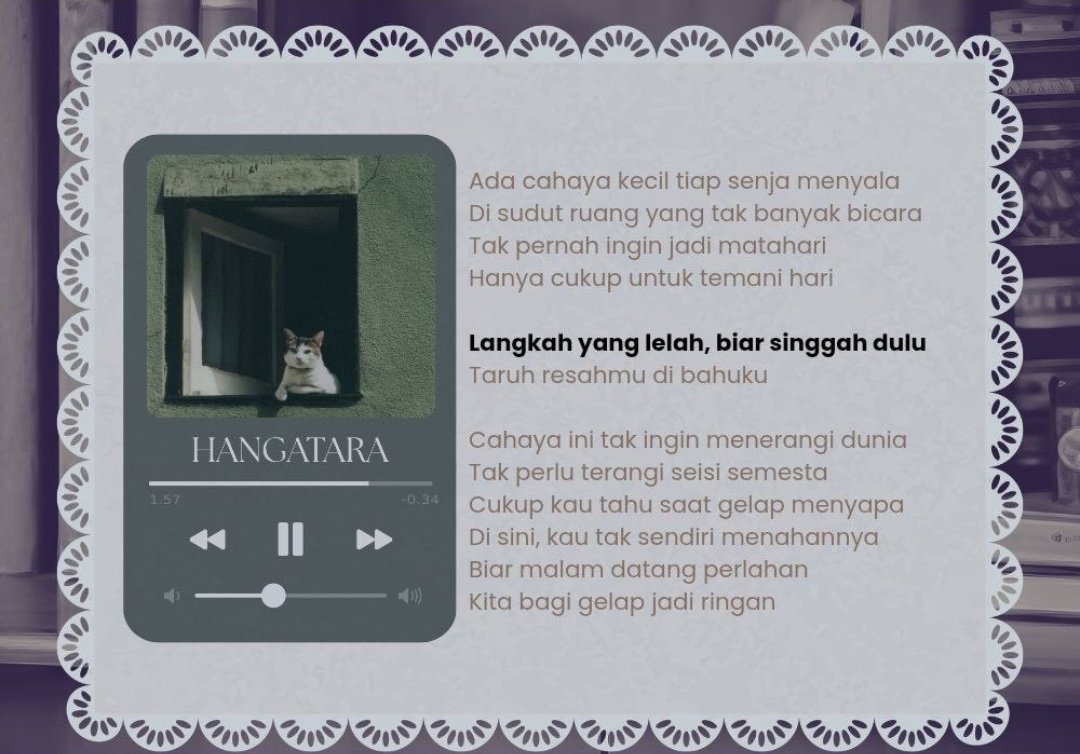 yang sekiranya butuh tempat buat istirahat, monggo dikepoin kosannya. kita singgah dan istirahat sama-sama.🤍