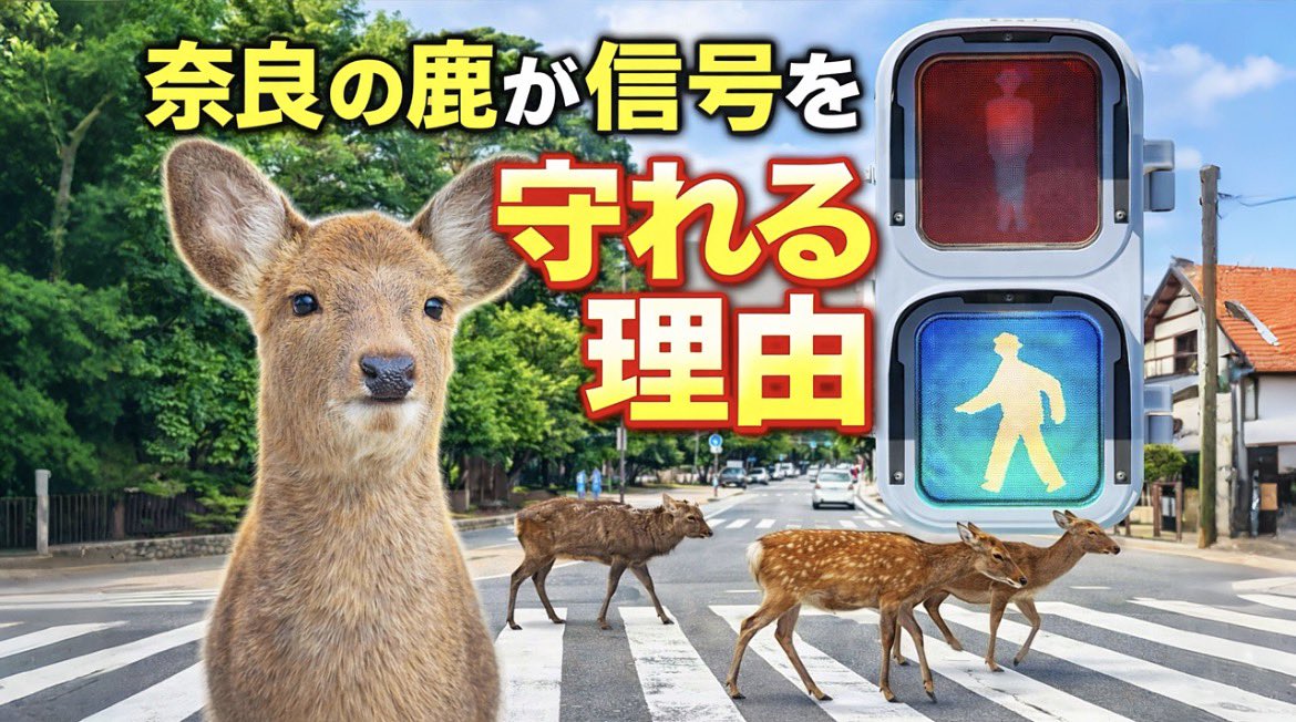 鹿達の日常　【nara deer channel】 tweet media