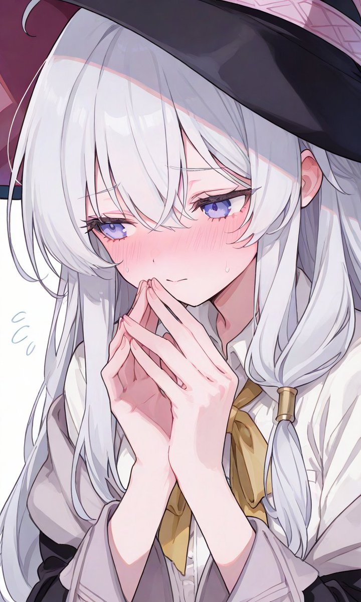 ちょっと、恥ずかしいです。見ないで下さい。
#魔女の旅々はいいぞ 
＃魔女の旅々