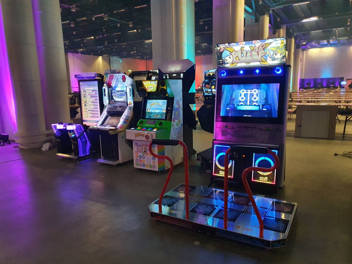 sugoipelihalli's tweet photo. Assembly Winter is underway again. The 4-day event started today and ends on Sunday. Here's the line up of arcade machines that I have there, all on free play. #asmparty https://t.co/4KrY8moCJJ https://t.co/bLVHwLNc88