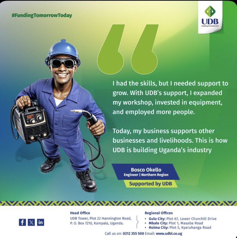 EstarProud's tweet photo. By investing in the industry today,@UDB_Official is building a stronger, more self sustaining economy for tomorrow thru creating more jobs, capital increase.
Funding, Tomorrow, Today
#EquatorPosts
#UDBWorksForU
#WorketConnect
#SupportLocalBusiness https://t.co/IIy1LD0v1L