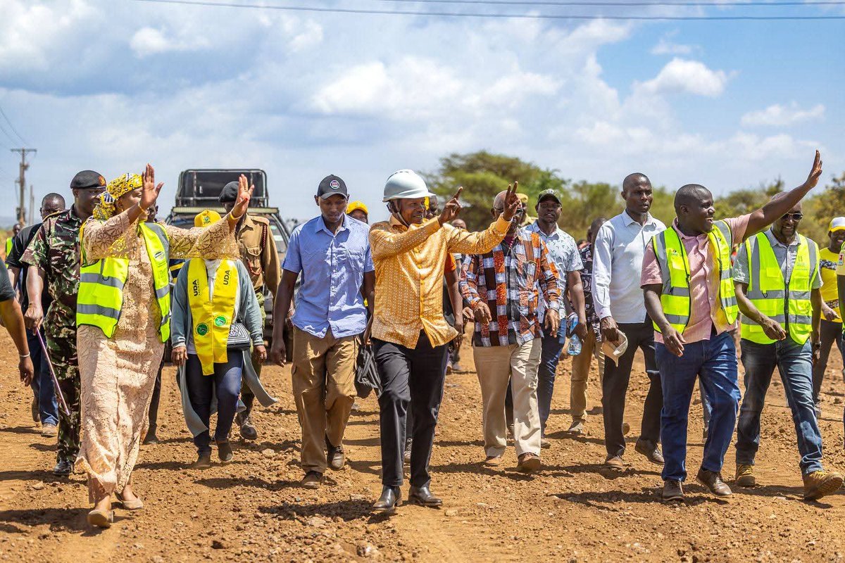 _KithureKindiki's tweet photo. CHALA, TAITA TAVETA COUNTY, KENYA 
THURSDAY, FEBRUARY 19, 2026

Construction of the 5.6 billion shillings 66 kilometer Taveta- Chala -Njukini- Rombo-Ilasit-Loitoktok highway is underway at an impressive pace, expected to be complete on 31 December 2026, six months ahead of schedule.

Residents of Taita Taveta and Kajiado Counties have asked for the tarmacking of this road for over 30 years, in vain. This adminstration promised to do it in 2022, and that promise is now being actualised.

The critical transport artery connects the agriculturally rich Taita Taveta - Kajiado belt along the Kenya- Tanzania border, enabling trade, people to people ties and drastically reducing road time for travellers between Taveta and Nairobi.

On the Taveta side, 16.5 kilometers are done and crucial earthworks are beyond kilometer 22. 

Inspected ongoing works on the Taita Taveta side with Taveta MP John Bwire, Taita Taveta Woman MP Haika Mizighi and other local leaders.

Later addressed members of the public at Challa market, next to the Lake Challa Crater Lake, near the Kenya- Tanzania border.

Informed them that the Government has cleared 177 billion shillings that had accumulated as pending bills in the road sector since 2020, stalling over 6,000 kilometers of road. Those roads will now be completed and enough resources have been earmarked to construct more roads as Kenya races to achieve first world economic status in one generation.

To return for inspection of works on the Kajiado side.