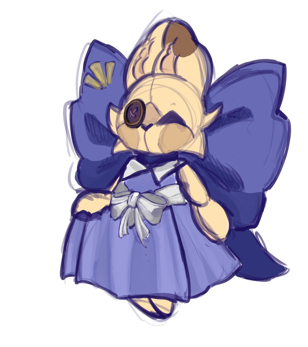 Aluhut_Allianz's tweet photo. little doodle of our main character playing dress up #LostandFound https://t.co/wrxsepZSmL
