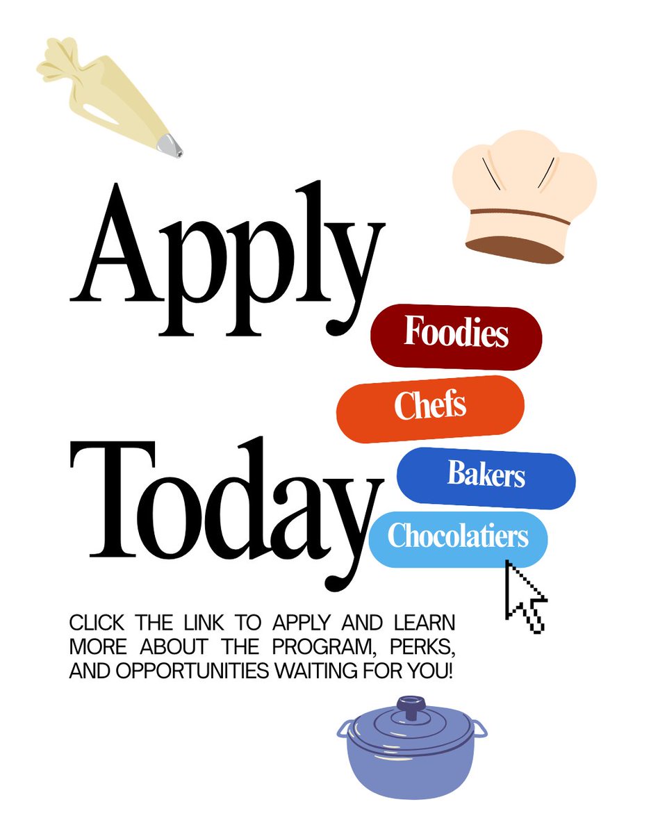 bakedeco's tweet photo. Are you a chef, chocolatier, baker, foodie, or culinary creator? ✨

Join our Creator Program for exclusive collaboration opportunities and brand exposure across our platforms.

Apply here:
https://t.co/eK5AL0do72

#contentcreator #contentcreation #collaborations https://t.co/yVg2ueflls