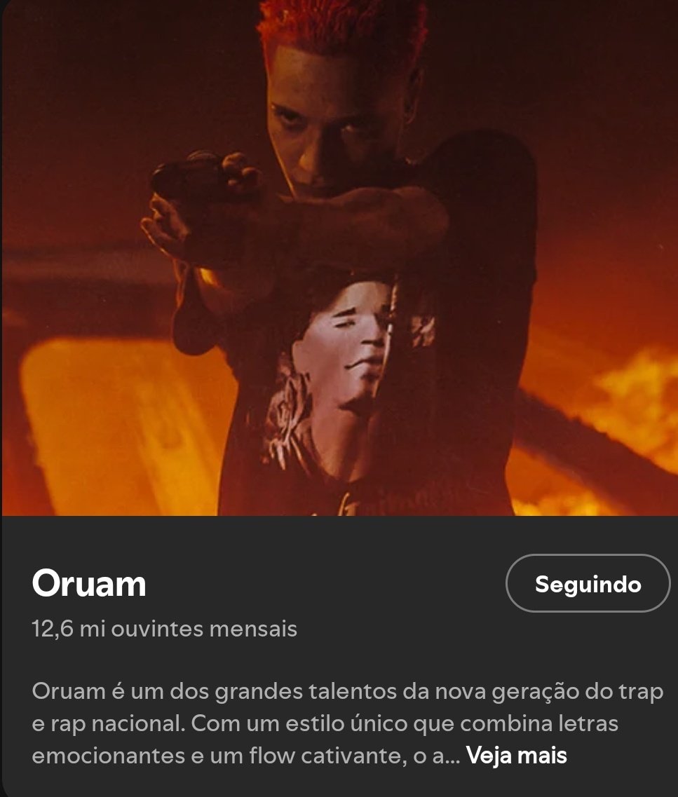 Oruam ganhou mais de 600 MIL novos ouvintes mensais nos últimos 5 dias no Spotify. Oruam é DISPARADO o artista de Rap/Trap Nacional com mais ouvintes na plataforma.