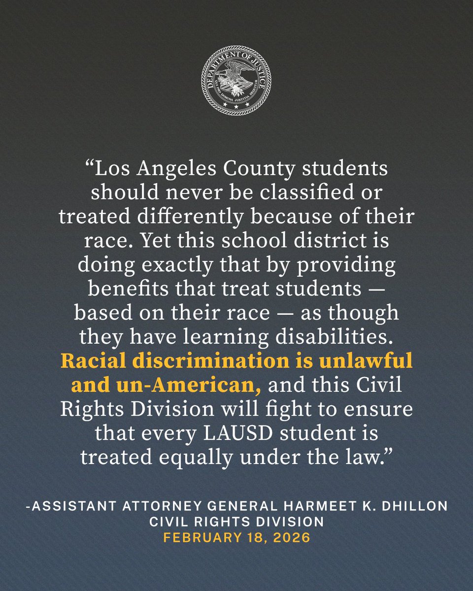 DOJ Civil Rights Division tweet media