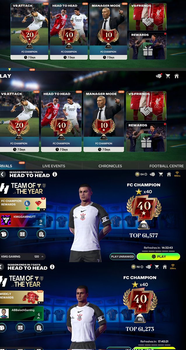 40 Star ⭐ H2H Gameplay in FC Mobile 26 🔝 
My 2 ID FC Mobile 26 
#eafc26 #fcmobile #EAFC26 
<a href="/99rkreddy/">Rk Reddy</a> <a href="/Thakor9879/">ThakorPlays FC</a> <a href="/tutiofifa/">Tío Fifah 🇨🇴 🇵🇸 حرة</a> <a href="/Akash62455881/">Akash_Beast</a>