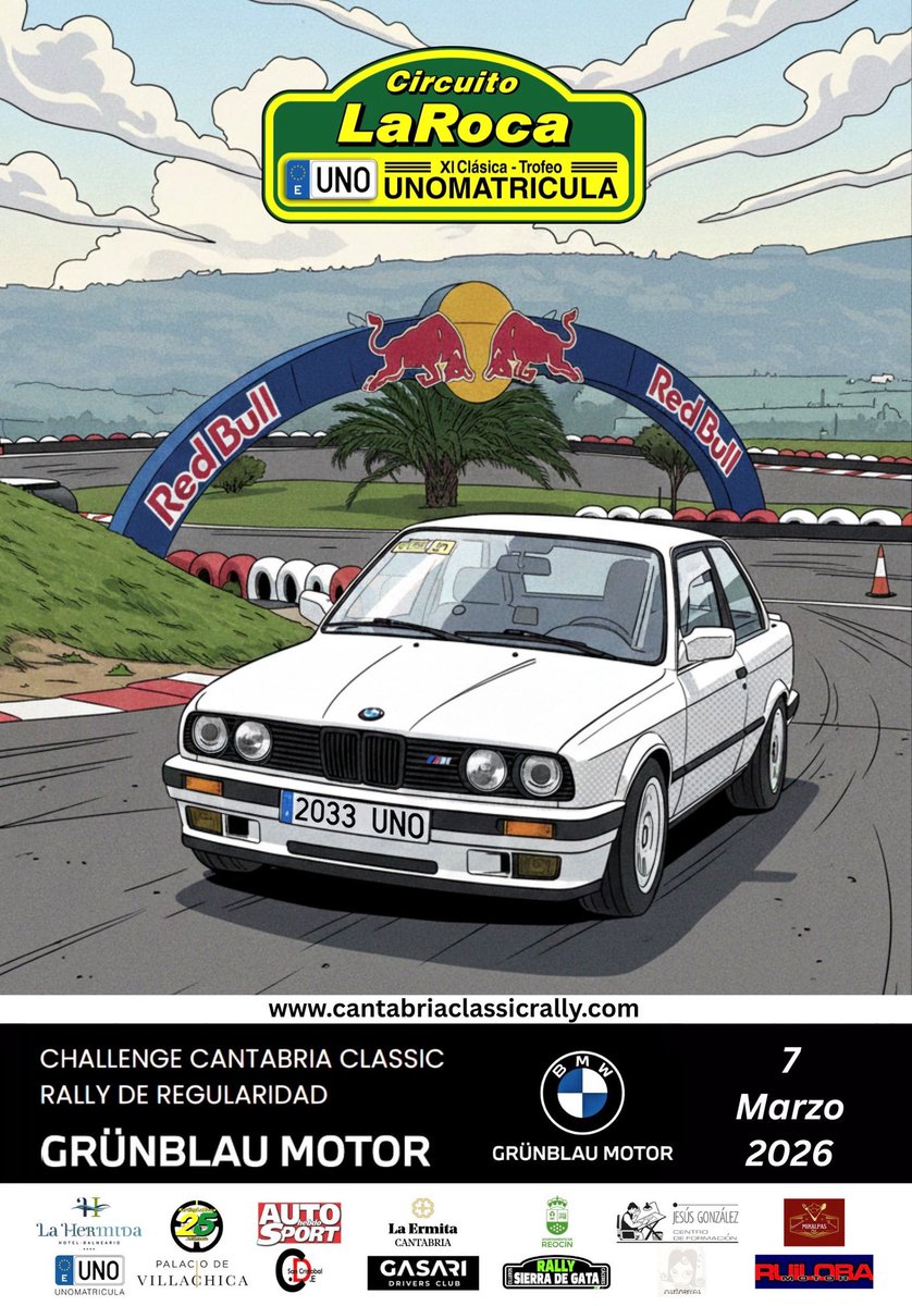 Encantados de presentaros el cartel de la primera cita de la Challenge Cantabria Classic Rally Grünblau Motor de Regularidad 2️⃣0️⃣2️⃣6️⃣

XI Clásica Circuito LaRoca-Trofeo Unomatricula 🏆

📍 Circuito LaRoca
🗓️ 7 de marzo 
⏰ 12:00

ℹ️ cantabriaclassicrally.com