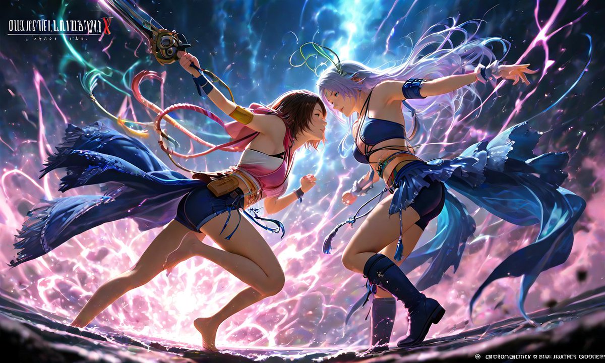 Bit3Qa's tweet image. FF10-2 ユウナとユウナレスカ