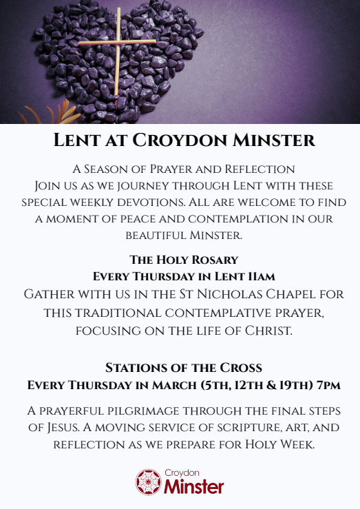 croydonminster's tweet photo. #CroydonMinster #Lent2026 #StNicholasChapel #StationsOfTheCross #HolyRosary #PrayerAndReflection #CroydonChurch #LondonLent #WayOfTheCross #ChristianDevotion #SouthLondonFaith https://t.co/VmuSkGh3cw