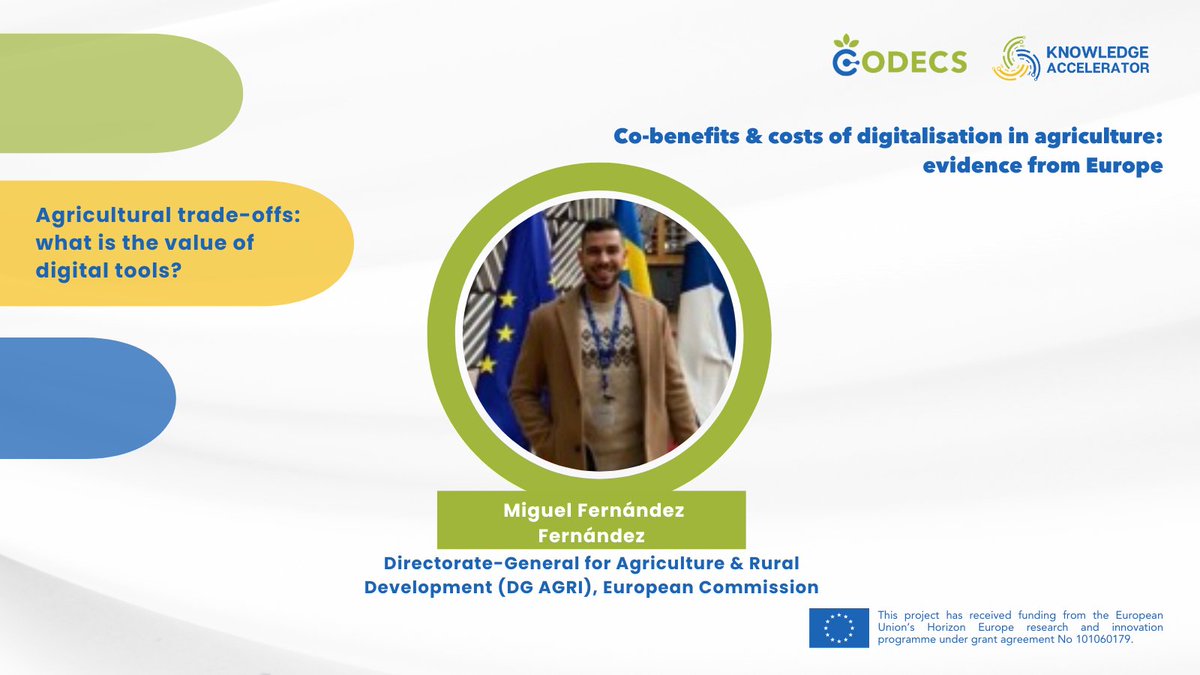 HORIZONCODECS's tweet photo. #MeetCODECSpeakers 📢🌾 Still time to join!

📅 24 Feb 2026 | 10:00–11:30 CET

🎙️ Gianluca Brunori (@Unipisa  & CODECS Coordinator)
🎙️ Miguel Fernández Fernández (@EUAgri )
🎙️ Alexia Gobrecht & Véronique Bellon (@INRAE_France )
🎙️ Simona Stojanova (University of Ljubljana)
🎙️ Germain Tesnière (@IDELE)

💬 Open discussion & Q&A moderated by @AEIDL  (Serafin Pazos Vidal)

Don’t miss it, save your spot!✅https://t.co/ds2nVzo0ws