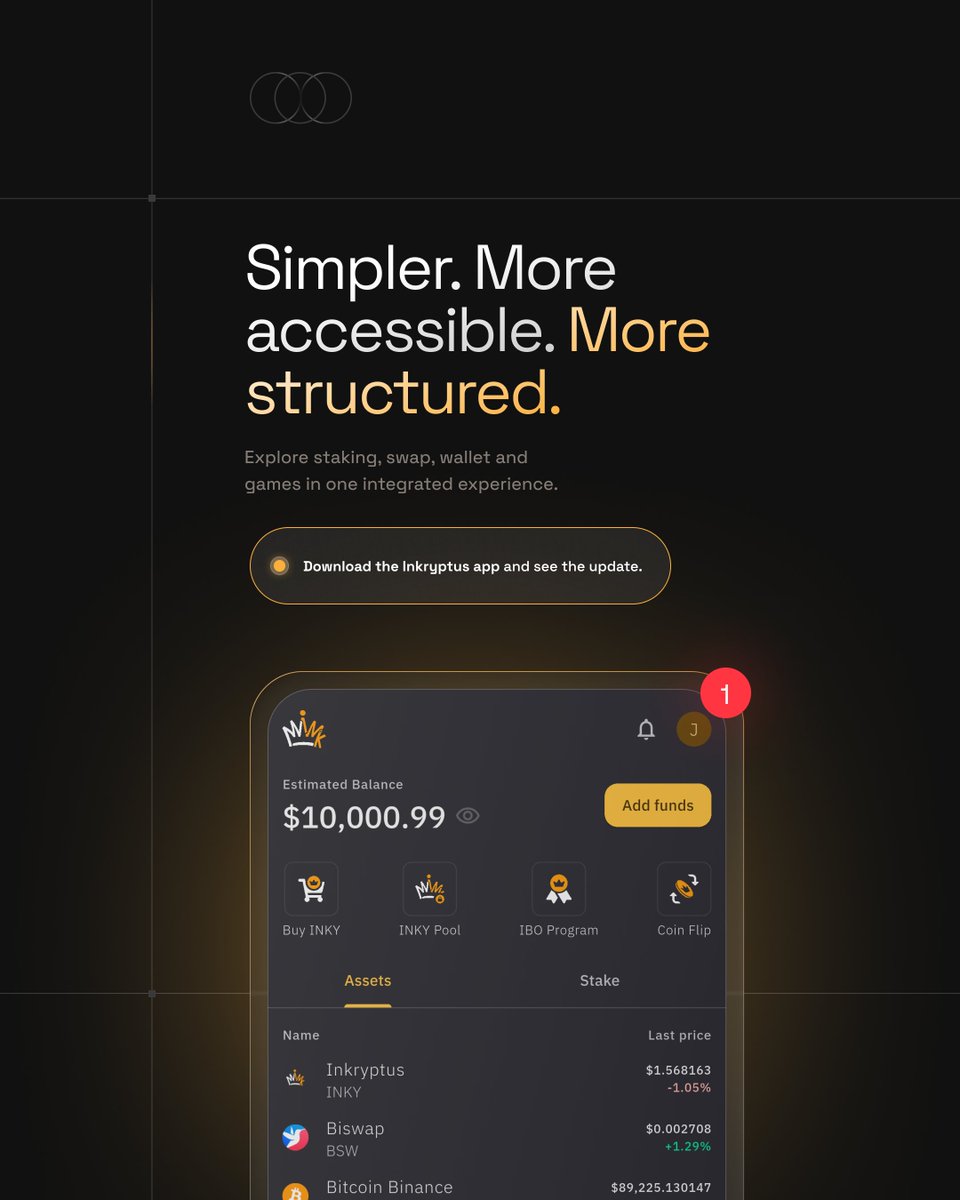 inkryptus's tweet image. Users are already highlighting improvements in navigation, clarity of information, and overall experience within the app.

Clear structure. Transparent execution. Update or download now.
#Inkryptus #Updates