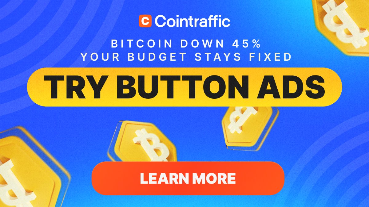 When Bitcoin drops 45% in weeks, CPM campaigns can double overnight. Your weekly budget? Gone in 2 days.

There's a better way: Button Ads = fixed rates on Etherscan, Solscan, Cointelegraph &amp; more. No auctions. No surprises. Just predictable costs.

Learn more in our latest blog
