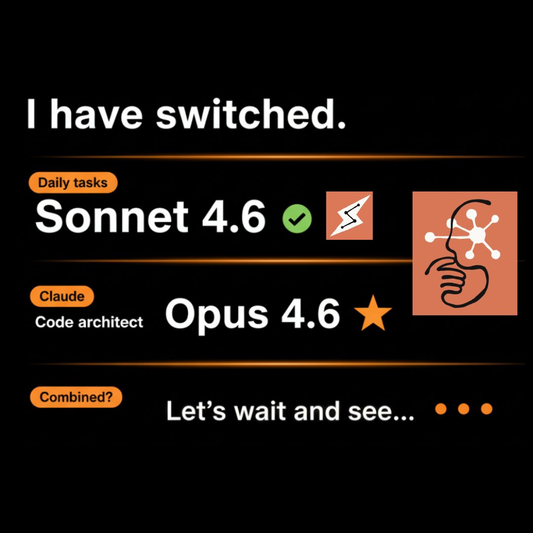 BorelJP's tweet photo. I have switched daily tasks to Sonnet 4.6

But when I move to Claude Code, I'll use Opus 4.6 as the architect.

I might combine them both with Claude Code, let's wait and see... https://t.co/M8PaY2Wq31